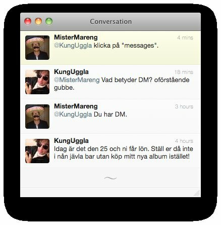 Magnus Uggla och Mauro Scocco